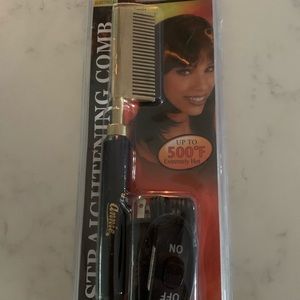 Hot comb hair straightening comb